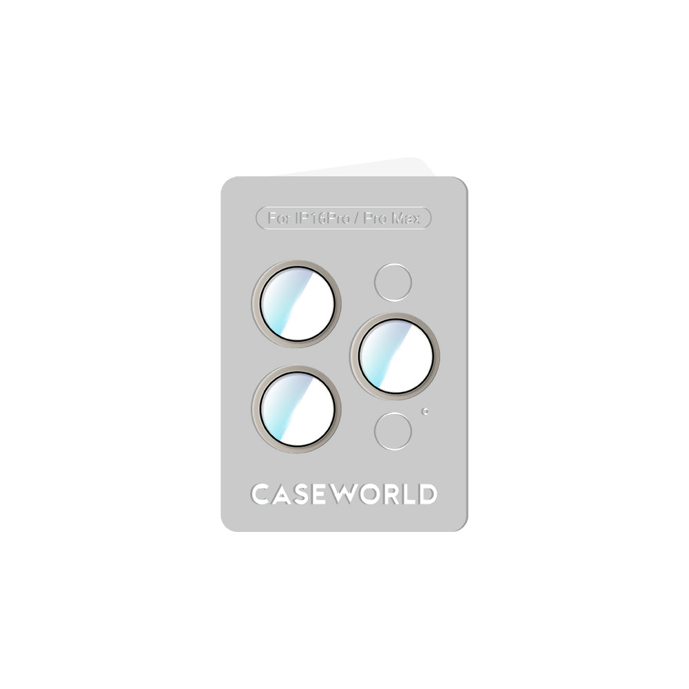 Apple iPhone 16 Pro CaseWorld Alloy Two-Color Serisi Lens Koruyucu Siyah