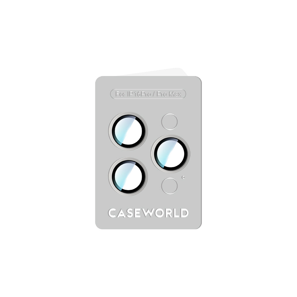 Apple iPhone 16 Pro CaseWorld Alloy Two-Color Serisi Lens Koruyucu Siyah