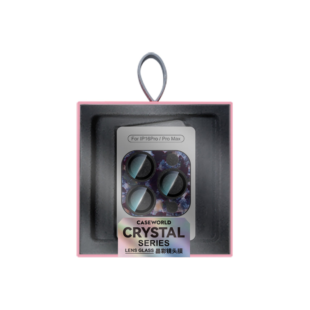 Apple iPhone 16 Pro CaseWorld Crystal Color Serisi Full Kamera Lens Koruyucu Kahverengi