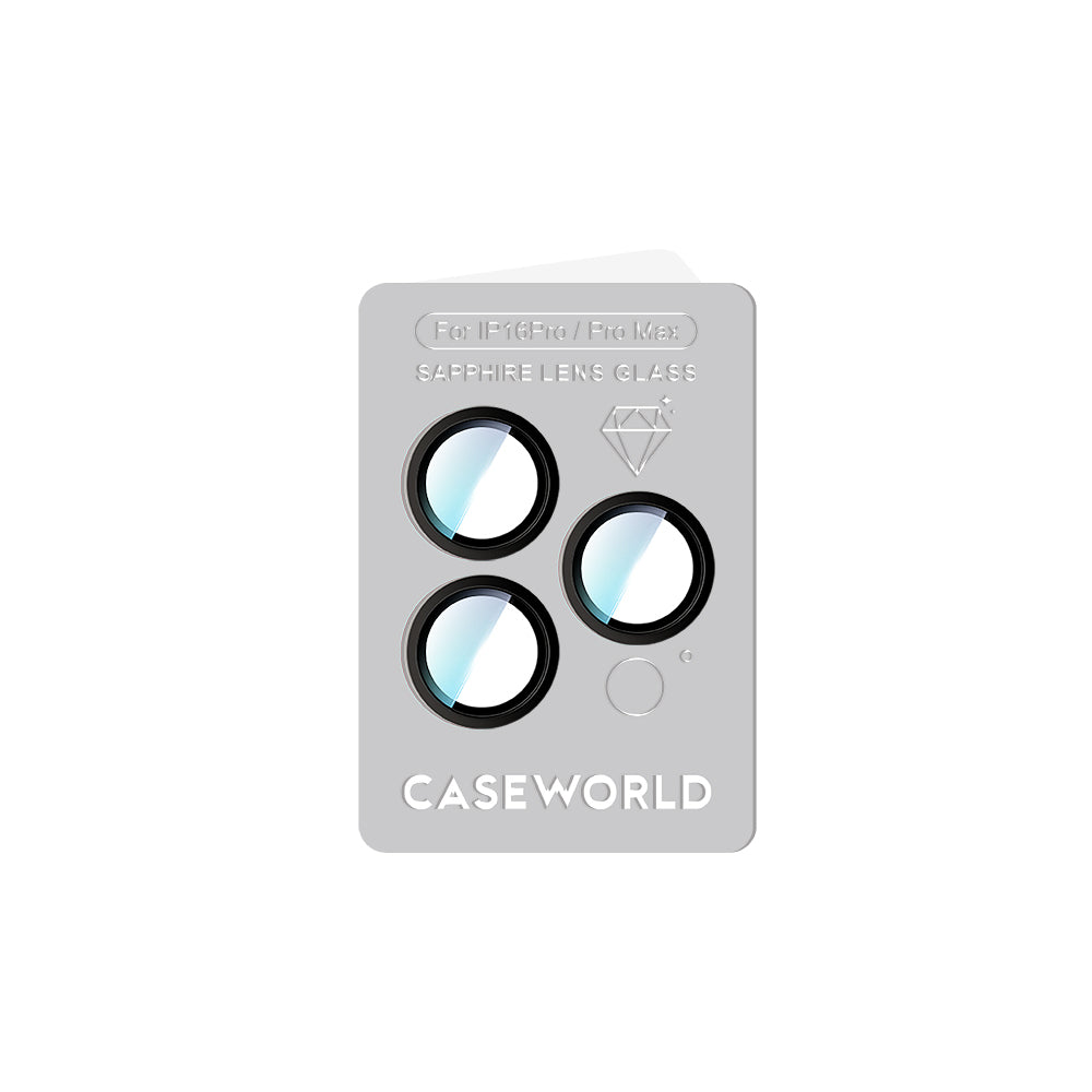 Apple iPhone 16 Pro CaseWorld Sapphire Serisi Anti Reflective Lens Koruyucu Gümüş