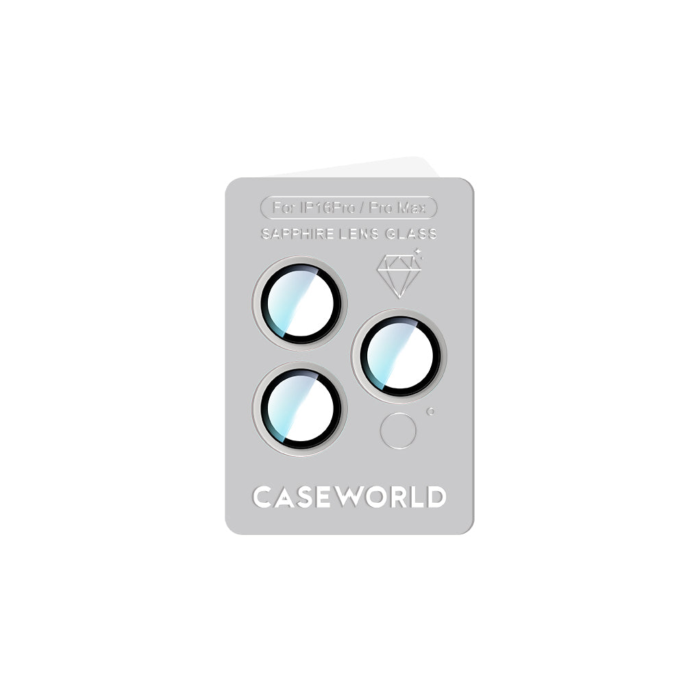 Apple iPhone 16 Pro CaseWorld Sapphire Serisi Anti Reflective Lens Koruyucu Gold