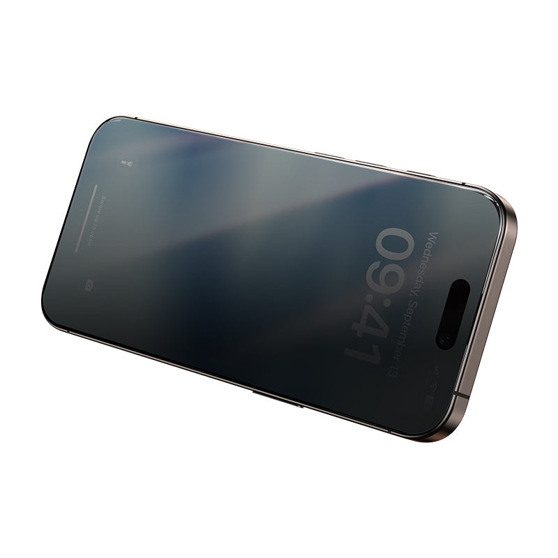 iPhone 16 Pro Hidrofobik Ve Oleofobik Özellikli Benks 0.3mm Privacy Air Shield Ekran Koruyucu 10'lu Paket Şeffaf