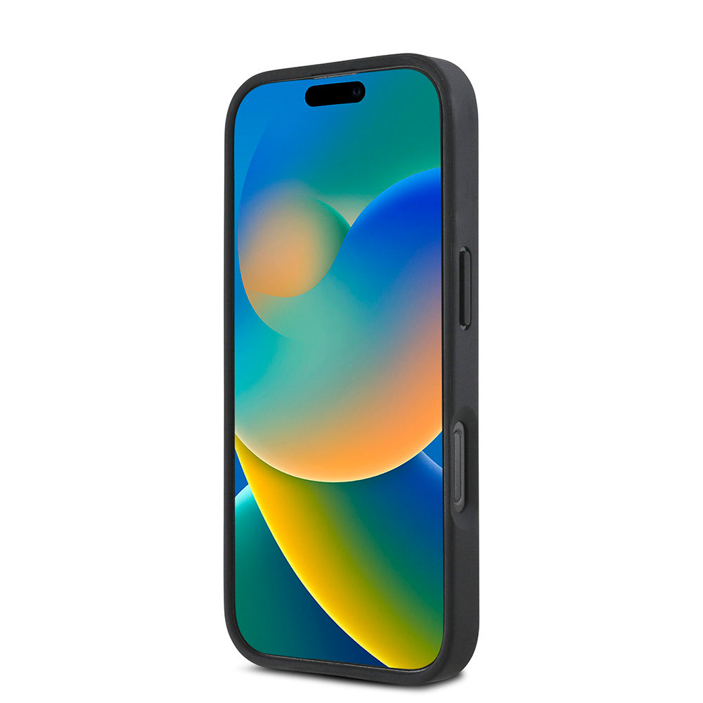 iPhone 16 Pro Kılıf DKNY Orjinal Lisanslı Magsafe Şarj Özellikli 3D Yazılı Repeat Pattern Kılıf Kahverengi