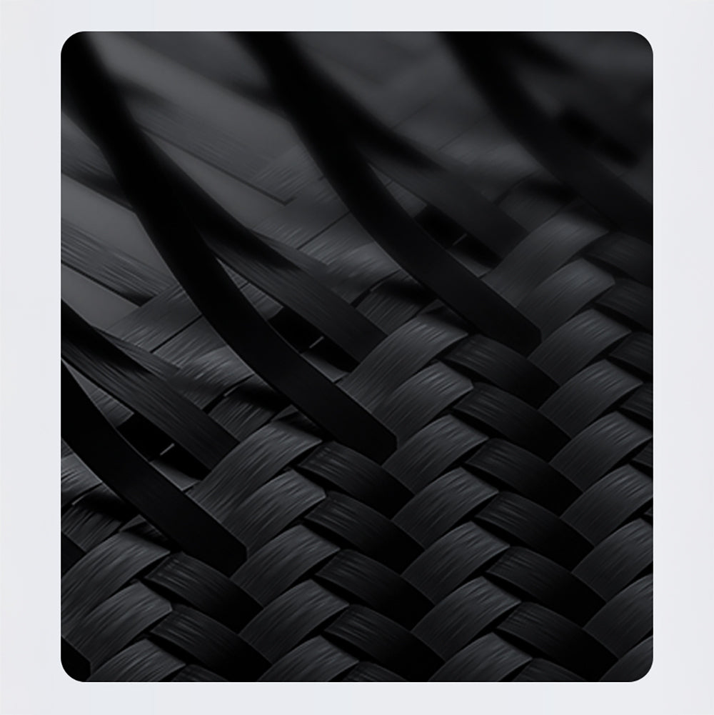 Apple iPhone 16 Pro Kılıf M-safe Şarj Özellikli Karbon Fiber Metal Kamera Çerçeveli Benks Montage ArmorAir Kevlar Kapak Siyah