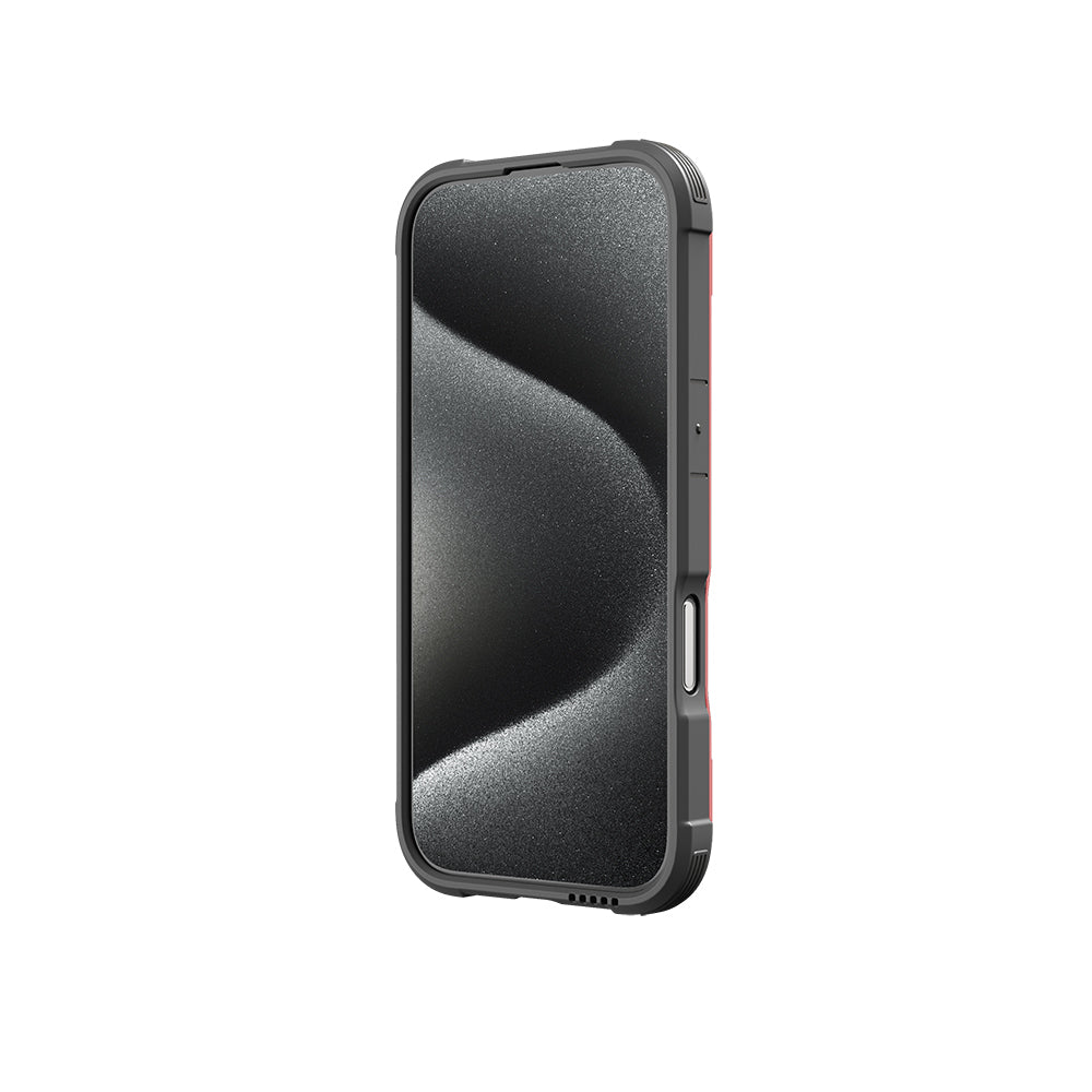 iPhone 16 Pro Kılıf Magsafe Şarj Özellikli Airbagli Raptic Shield Serisi Şeffaf Arka Yüzey Kılıf Colorful