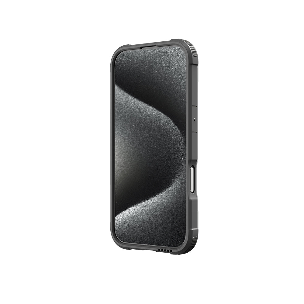 iPhone 16 Pro Kılıf Magsafe Şarj Özellikli Airbagli Raptic Shield Serisi Şeffaf Arka Yüzey Kılıf Yeşil