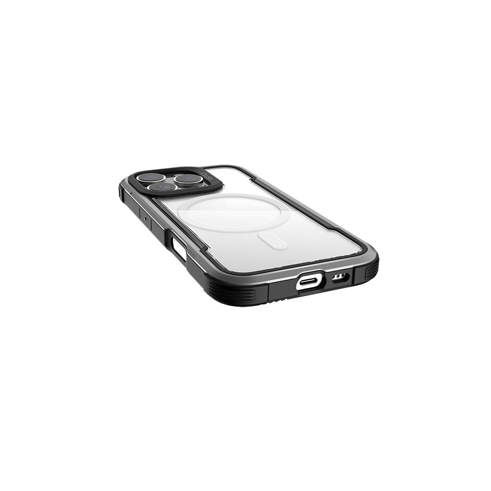 iPhone 16 Pro Kılıf Magsafe Şarj Özellikli Airbagli Raptic Shield Serisi Şeffaf Arka Yüzey Kılıf Colorful