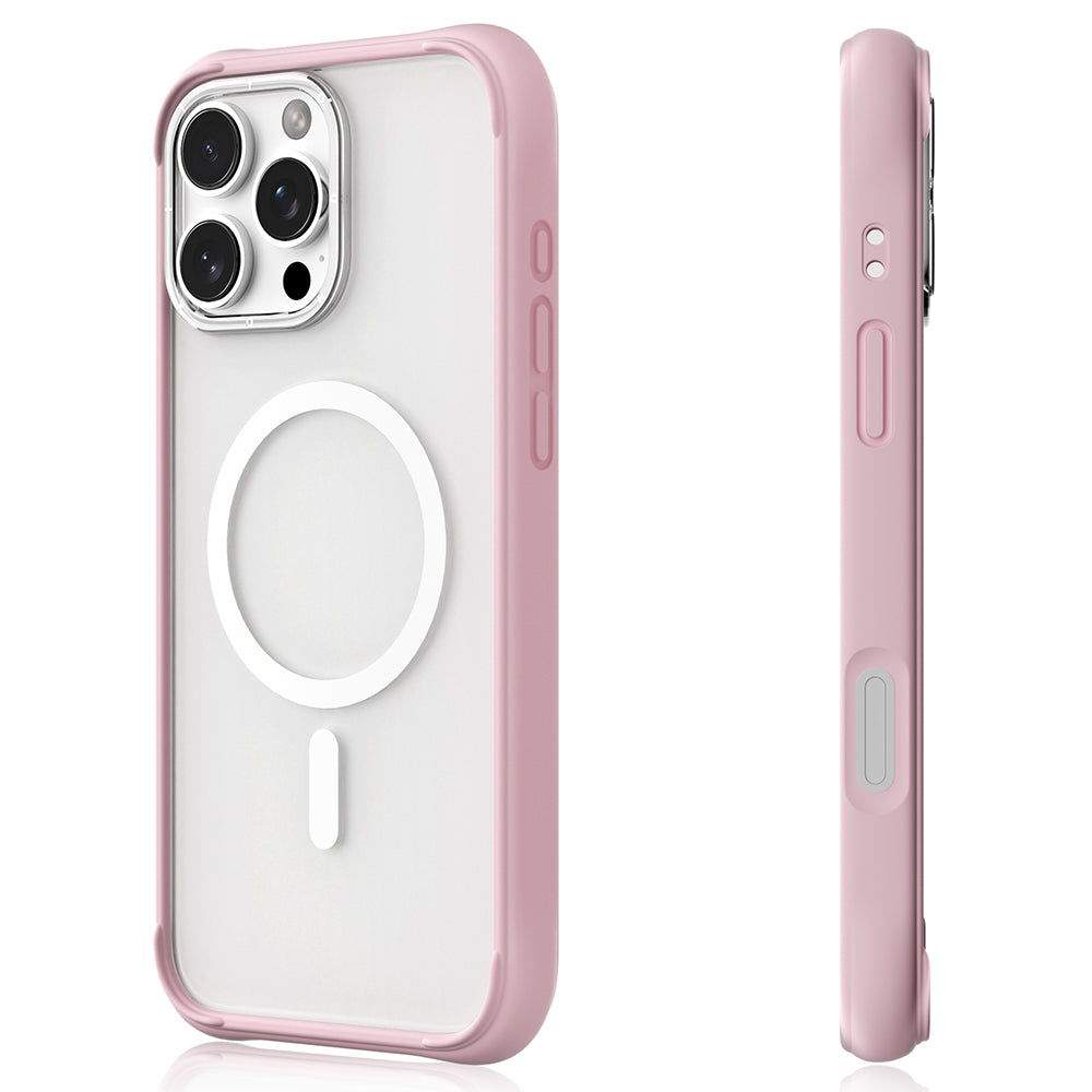 Apple iPhone 16 Pro Kılıf Magsafe Şarj Özellikli Airbagli Youngkit Dynamic 2 Serisi Kapak Pembe