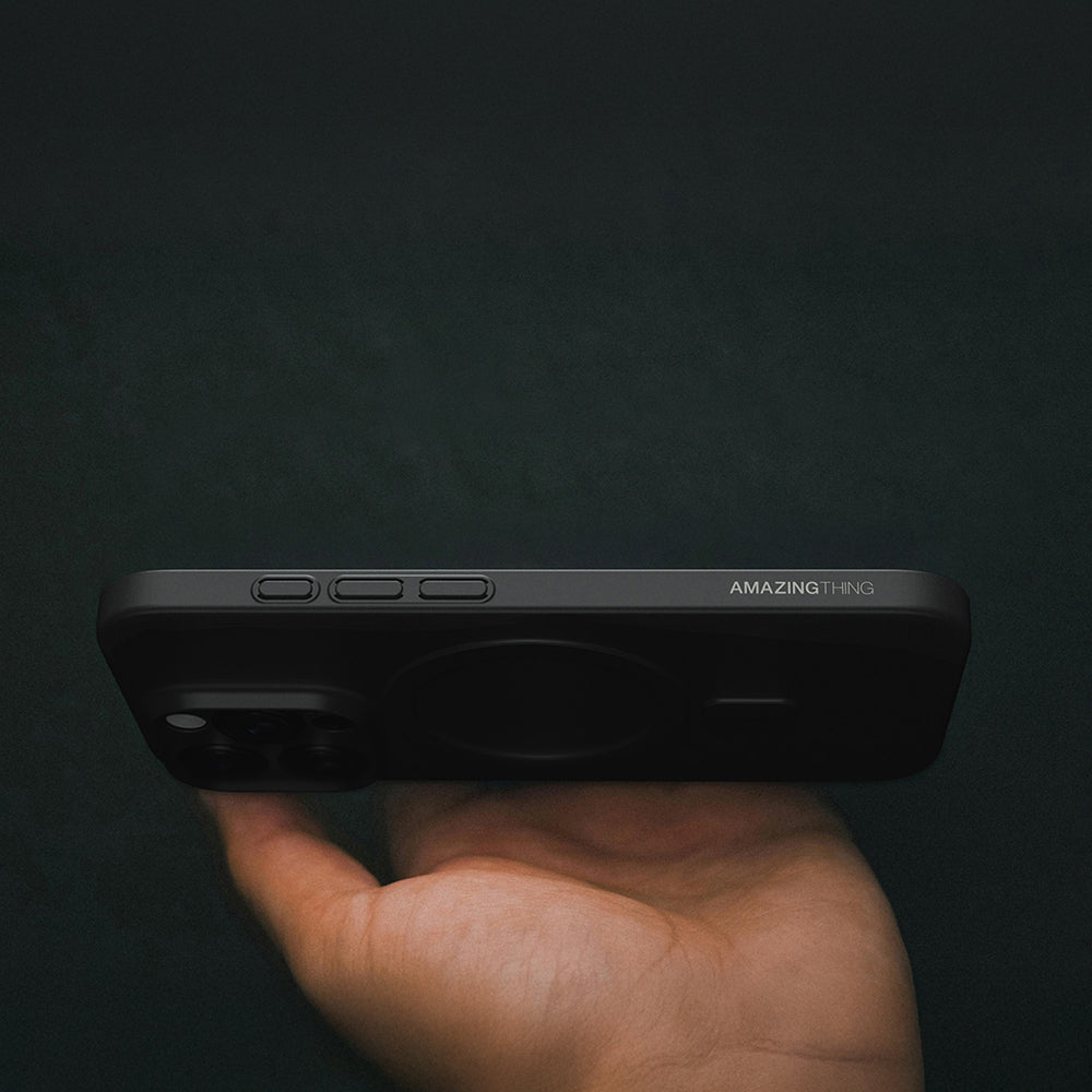 Apple iPhone 16 Pro Kılıf Magsafe Şarj Özellikli Amazingthing Minimal Air Serisi Kapak Şeffaf