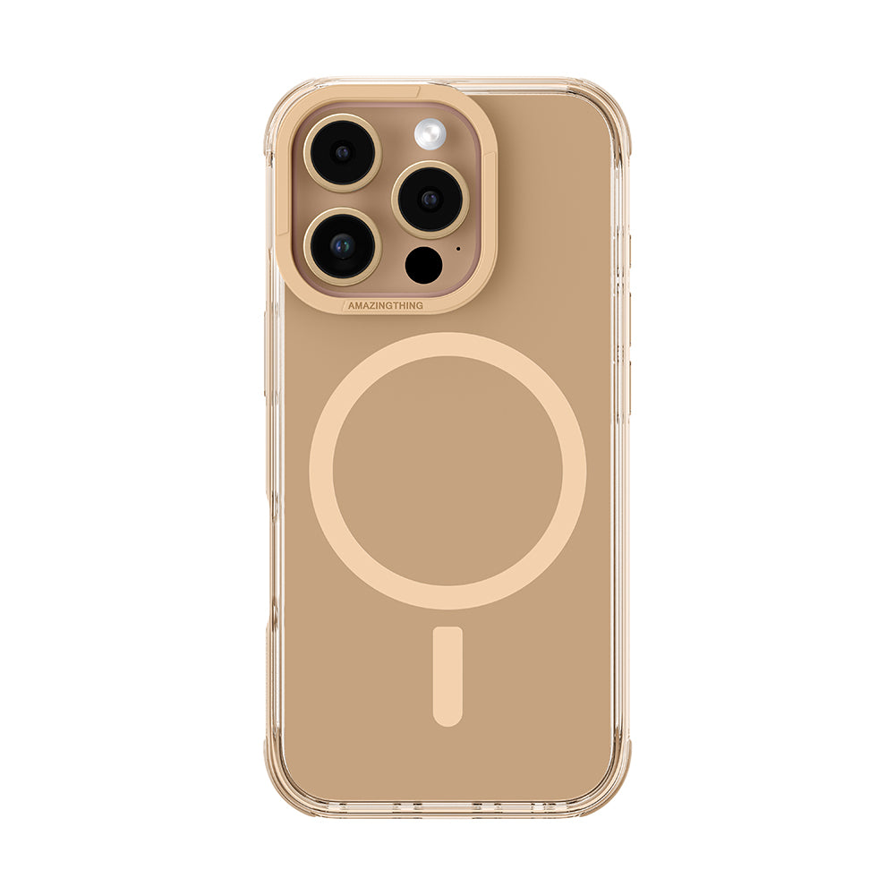 iPhone 16 Pro Kılıf Magsafe Şarj Özellikli Amazingthing Omni Serisi Kılıf Rose Gold