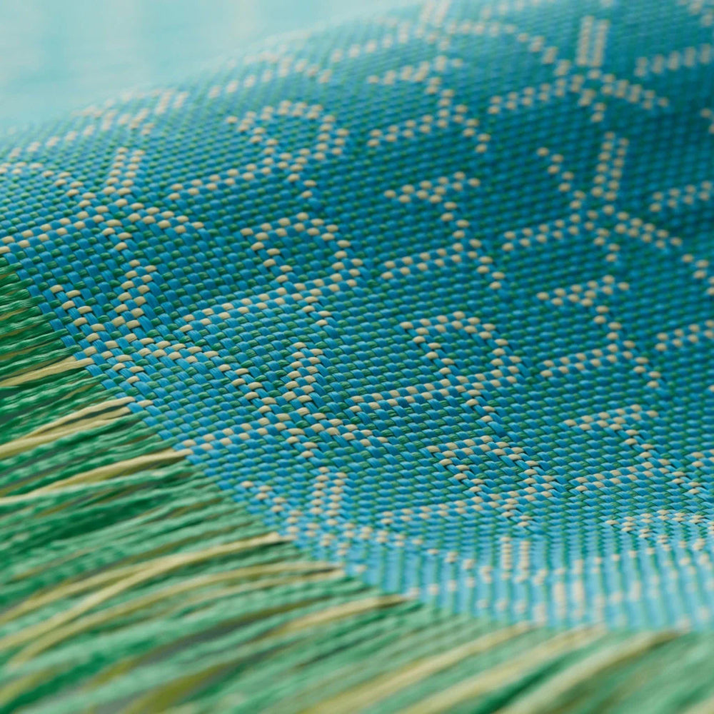 iPhone 16 Pro Kılıf MagSafe Şarj Özellikli Aramid Fiber Pitaka Tactile Woven Monogram Serisi Kılıf Yeşil