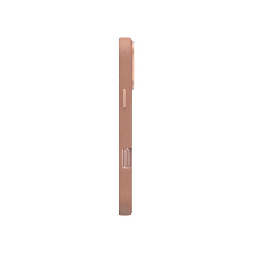 iPhone 16 Pro Kılıf Magsafe Şarj Özellikli Soft Arka Yüzey Askı İpli Coehl Muse Kılıf Kum Pembe