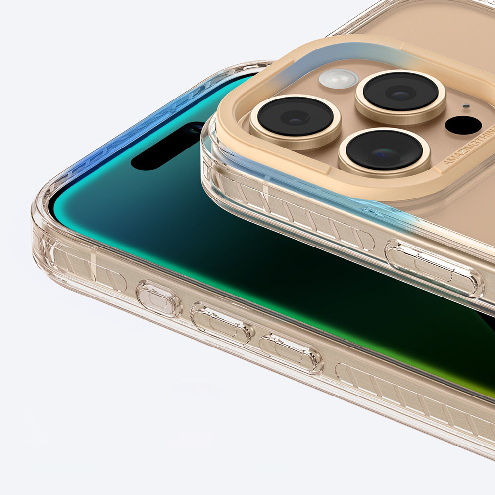iPhone 16 Pro Kılıf Magsafe Şarj Özellikli Standlı Amazingthing Titan Pro Plus Kılıf Rose Gold