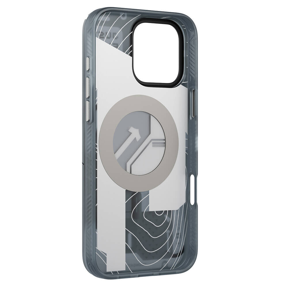 iPhone 16 Pro Kılıf Magsafe Şarj Özellikli Youngkit 360° Standlı Starship Serisi Kılıf Siyah