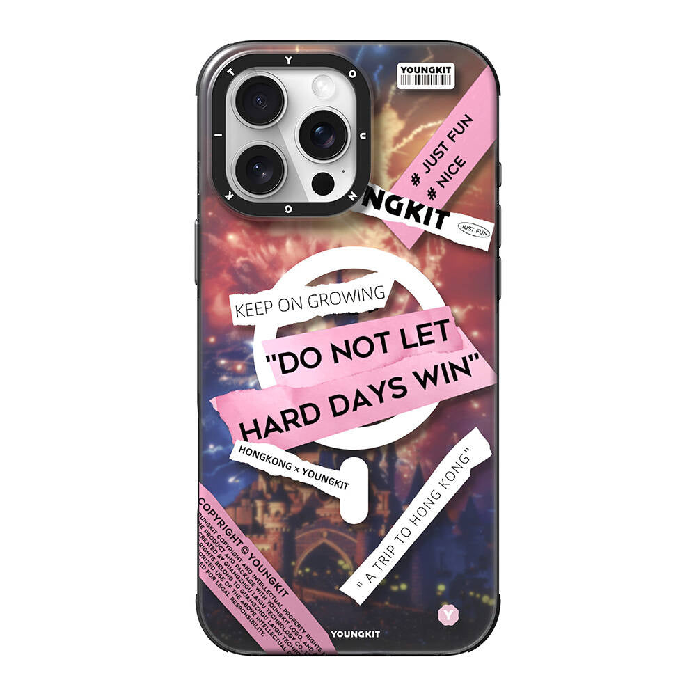 iPhone 16 Pro Kılıf Magsafe Şarj Özellikli Youngkit A-City Serisi Kılıf Mavi