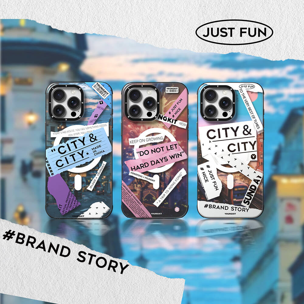 iPhone 16 Pro Kılıf Magsafe Şarj Özellikli Youngkit A-City Serisi Kılıf Mavi