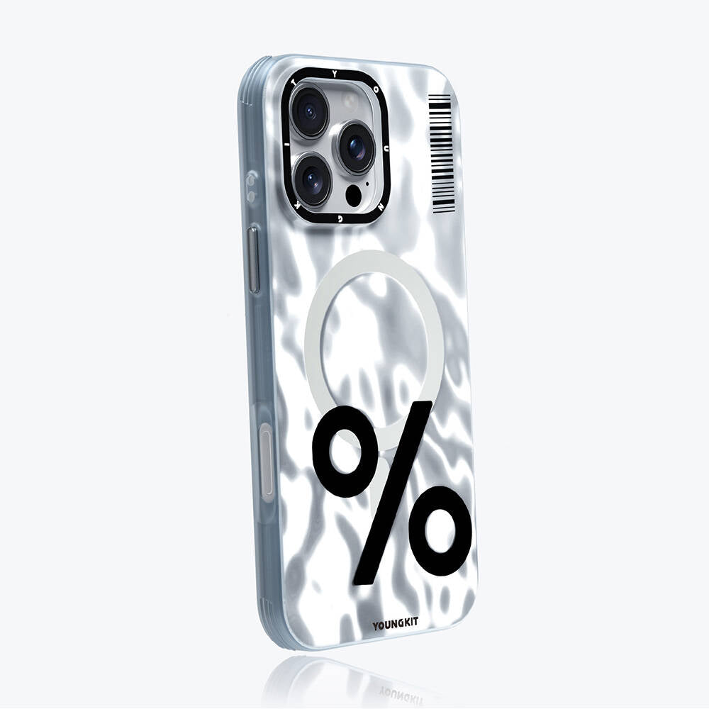 iPhone 16 Pro Kılıf Magsafe Şarj Özellikli Youngkit Mathematical Serisi Kılıf Colorful