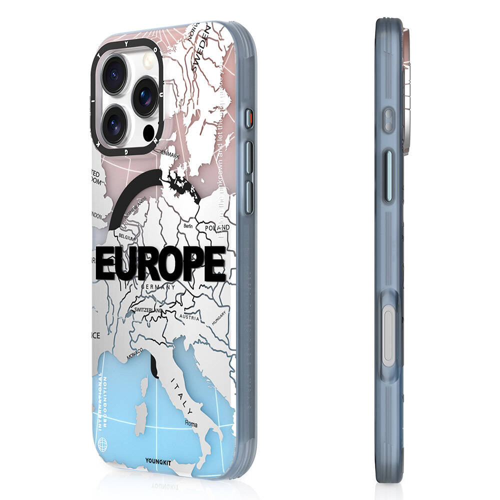 iPhone 16 Pro Kılıf Magsafe Şarj Özellikli Youngkit Universal Serisi Kılıf Siyah