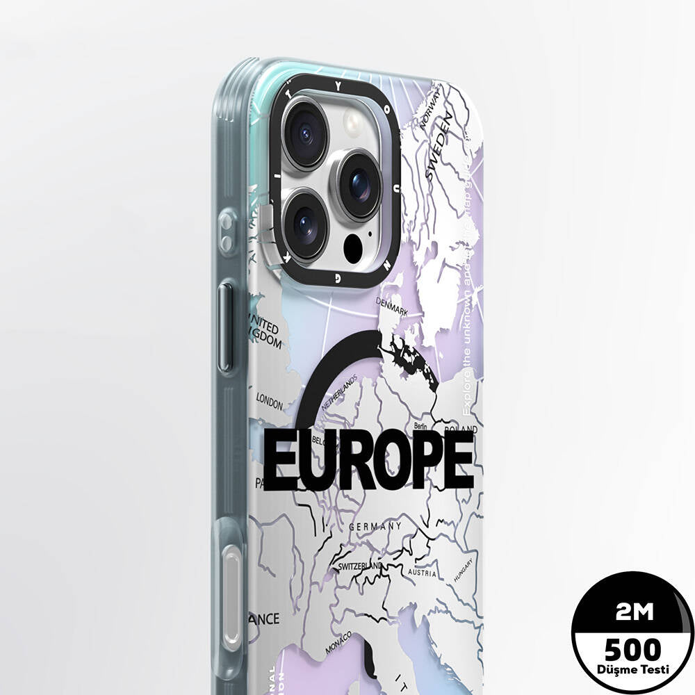 iPhone 16 Pro Kılıf Magsafe Şarj Özellikli Youngkit Universal Serisi Kılıf Siyah