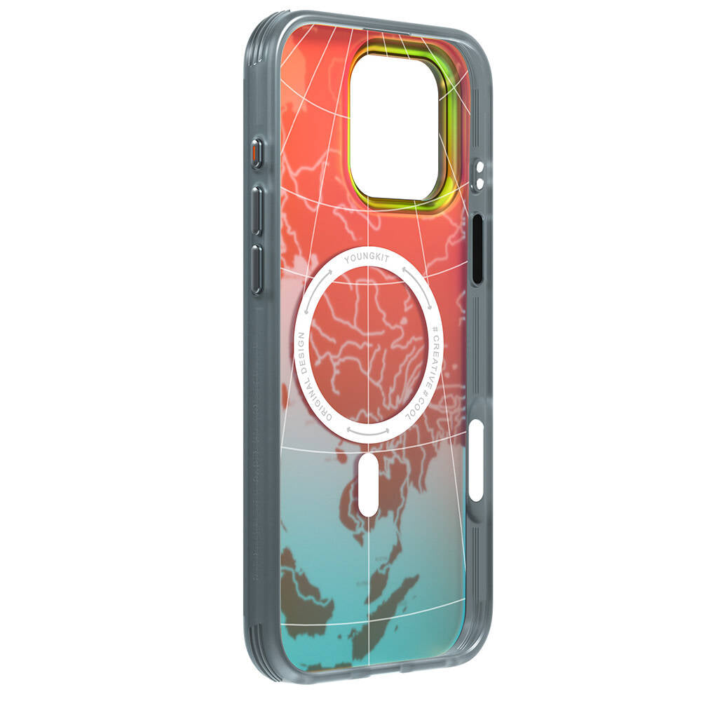 iPhone 16 Pro Kılıf Magsafe Şarj Özellikli Youngkit Universal Serisi Kılıf Beyaz