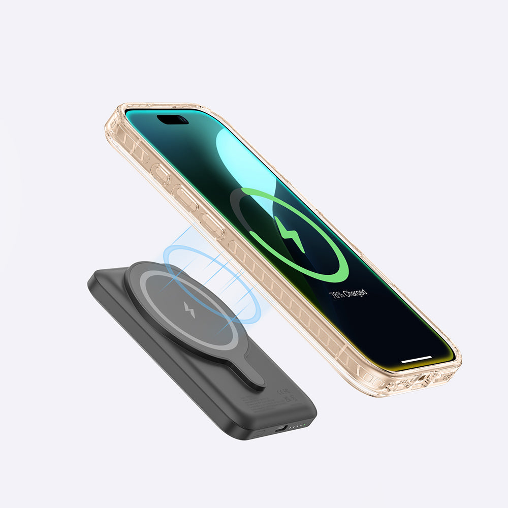 iPhone 16 Pro Kılıf Magsafe Şarj Özellikli Yüzük Standlı Amazingthing Titan Pro Serisi Kılıf Gri