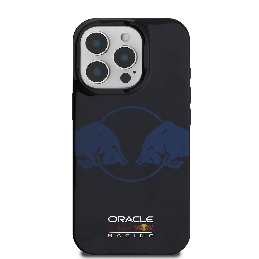Apple iPhone 16 Pro Kılıf Redbull Orjinal Lisanslı Magsafe Şarj Özellikli IML Çift Boğa Baskılı Sert PC  Kapak Lacivert