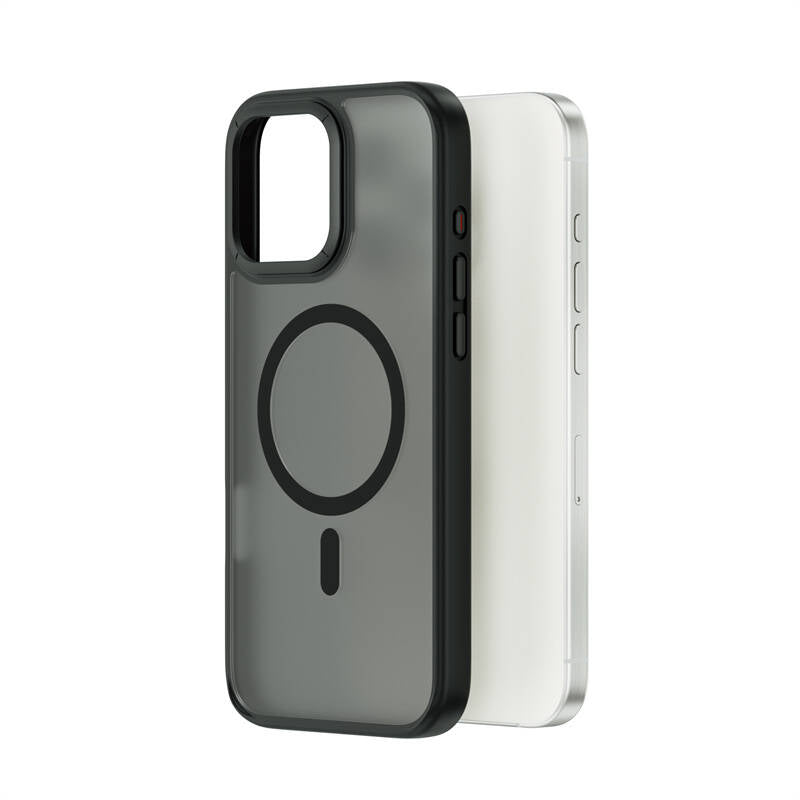 iPhone 16 Pro Kılıf Wiwu FGG-012 ArmorPro Serisi Magsafe Şarj Özellikli Parmak İzi Bırakmayan Kılıf Gri