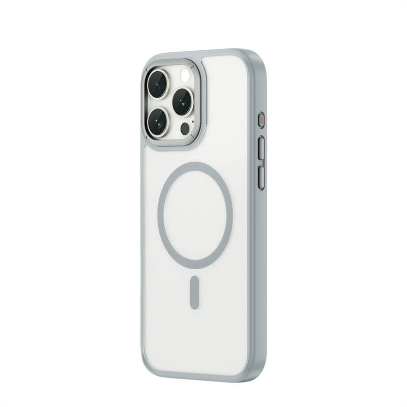 iPhone 16 Pro Kılıf Wiwu FGG-012 ArmorPro Serisi Magsafe Şarj Özellikli Parmak İzi Bırakmayan Kılıf Siyah