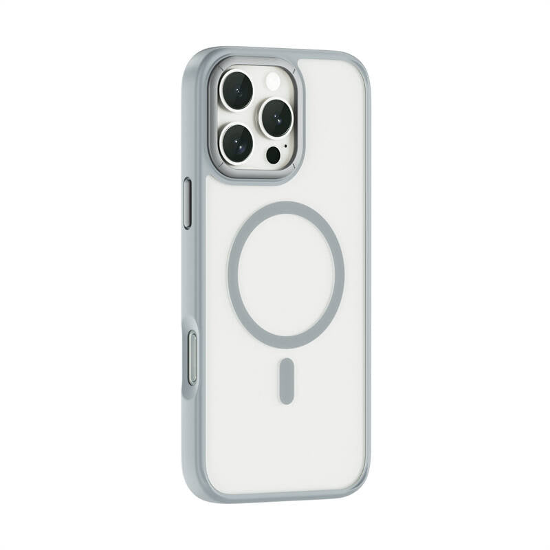iPhone 16 Pro Kılıf Wiwu FGG-012 ArmorPro Serisi Magsafe Şarj Özellikli Parmak İzi Bırakmayan Kılıf Siyah