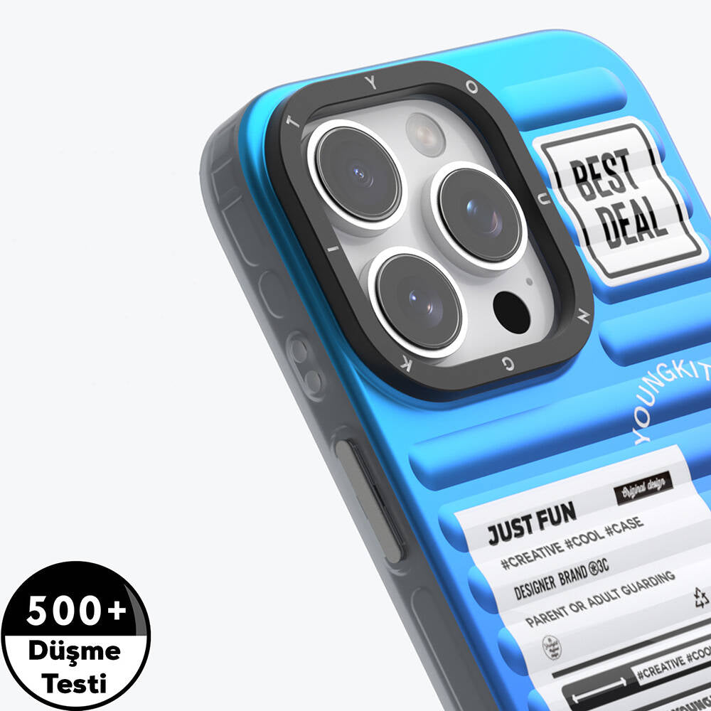 iPhone 16 Pro Kılıf YoungKit The Secret Color Serisi Kılıf Turuncu