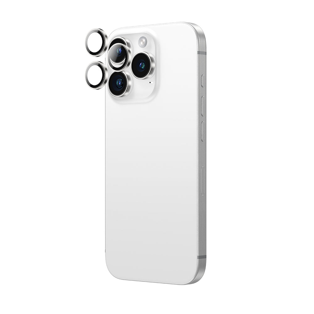 (16 Serisi)Apple iPhone Amazingthing Anti Reflective Kamera Lens Koruyucu + Kolay Uygulama Aparatlı Rose Gold