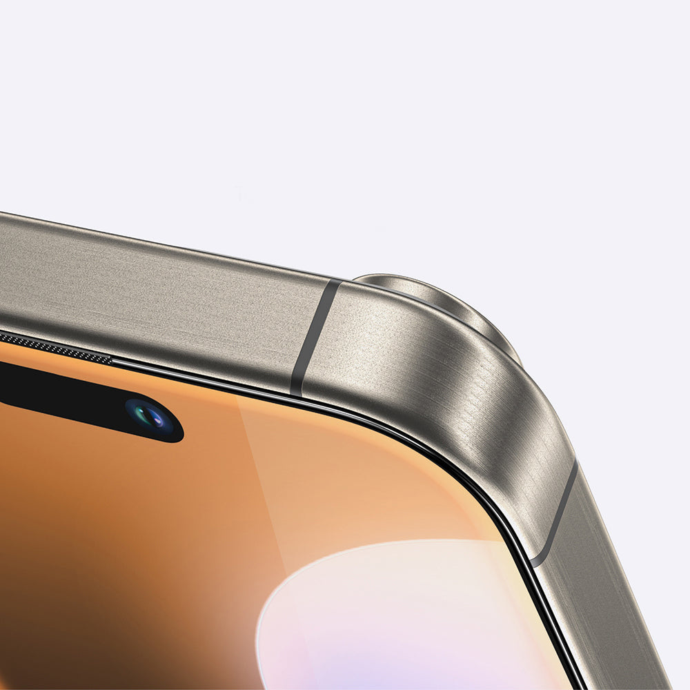 Apple iPhone 16 Pro Max Amazingthing Titan Max Parmak İzi Bırakmayan Temperli Cam Ekran Koruyucu Siyah