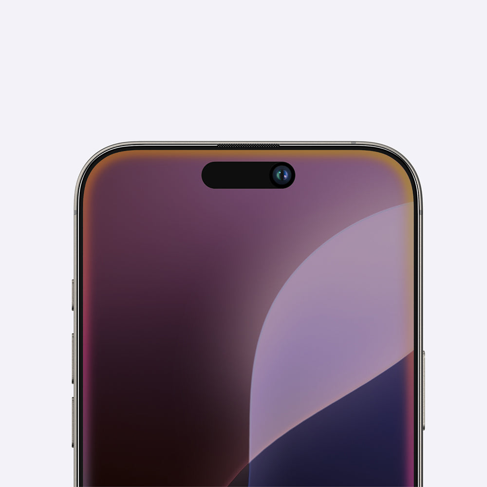Apple iPhone 16 Pro Max Amazingthing Titan Privacy Parmak İzi Bırakmayan Temperli Cam Ekran Koruyucu Siyah