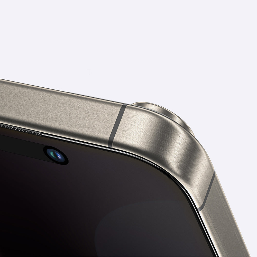 Apple iPhone 16 Pro Max Amazingthing Titan Privacy Parmak İzi Bırakmayan Temperli Cam Ekran Koruyucu Siyah