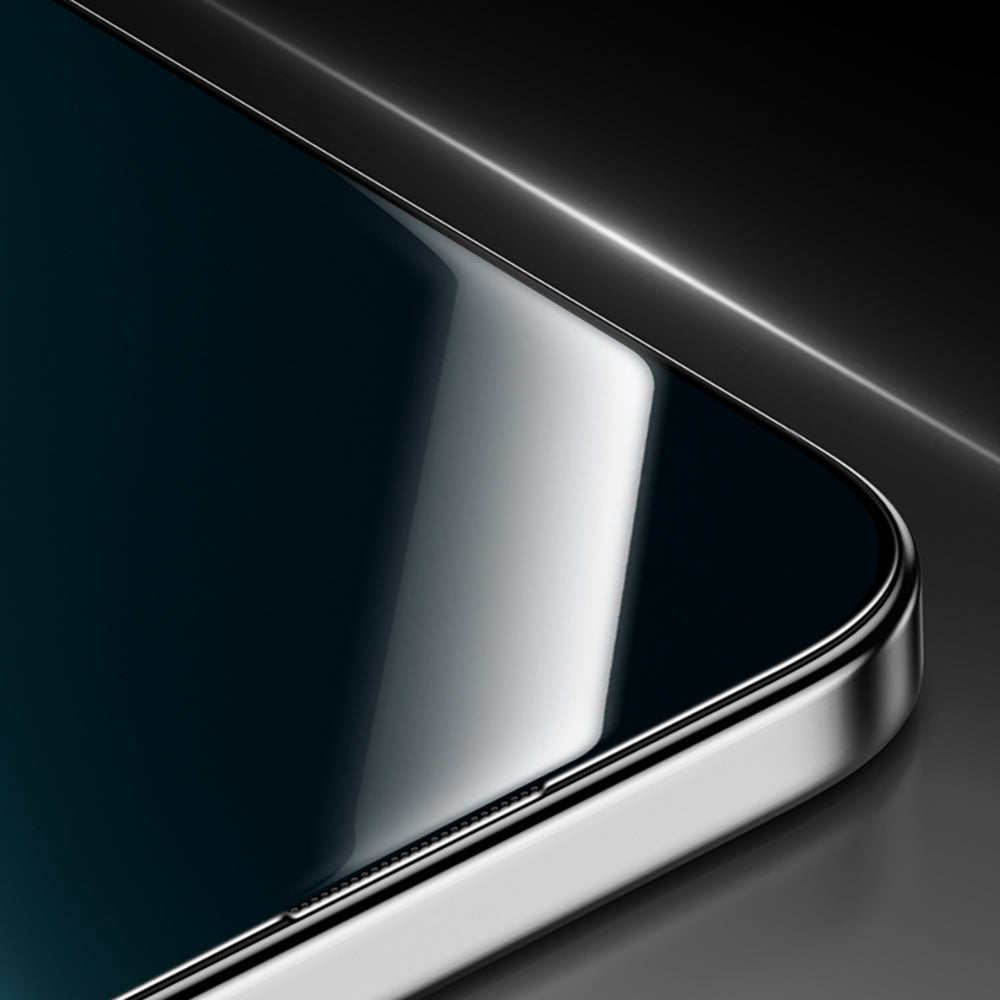 Apple iPhone 16 Pro Max Benks Glass Warrior HD 0.3mm Ultra İnce 0.9mm Kenarları Güçlendirilmiş Cam Ekran Koruyucu + Kolay Uygulama Aparatlı Şeffaf