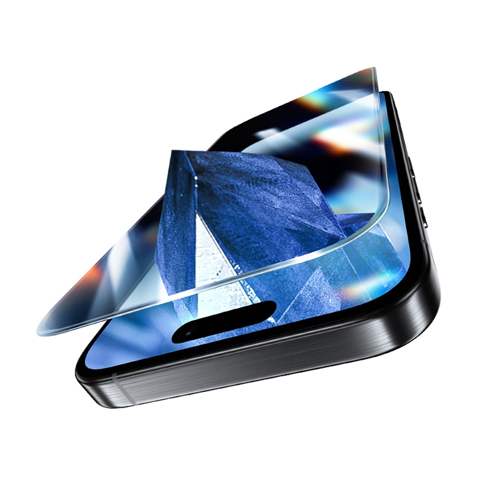 Apple iPhone 16 Pro Max Benks Glass Warrior Safir Coating Ultra İnce Cam Ekran Koruyucu Siyah