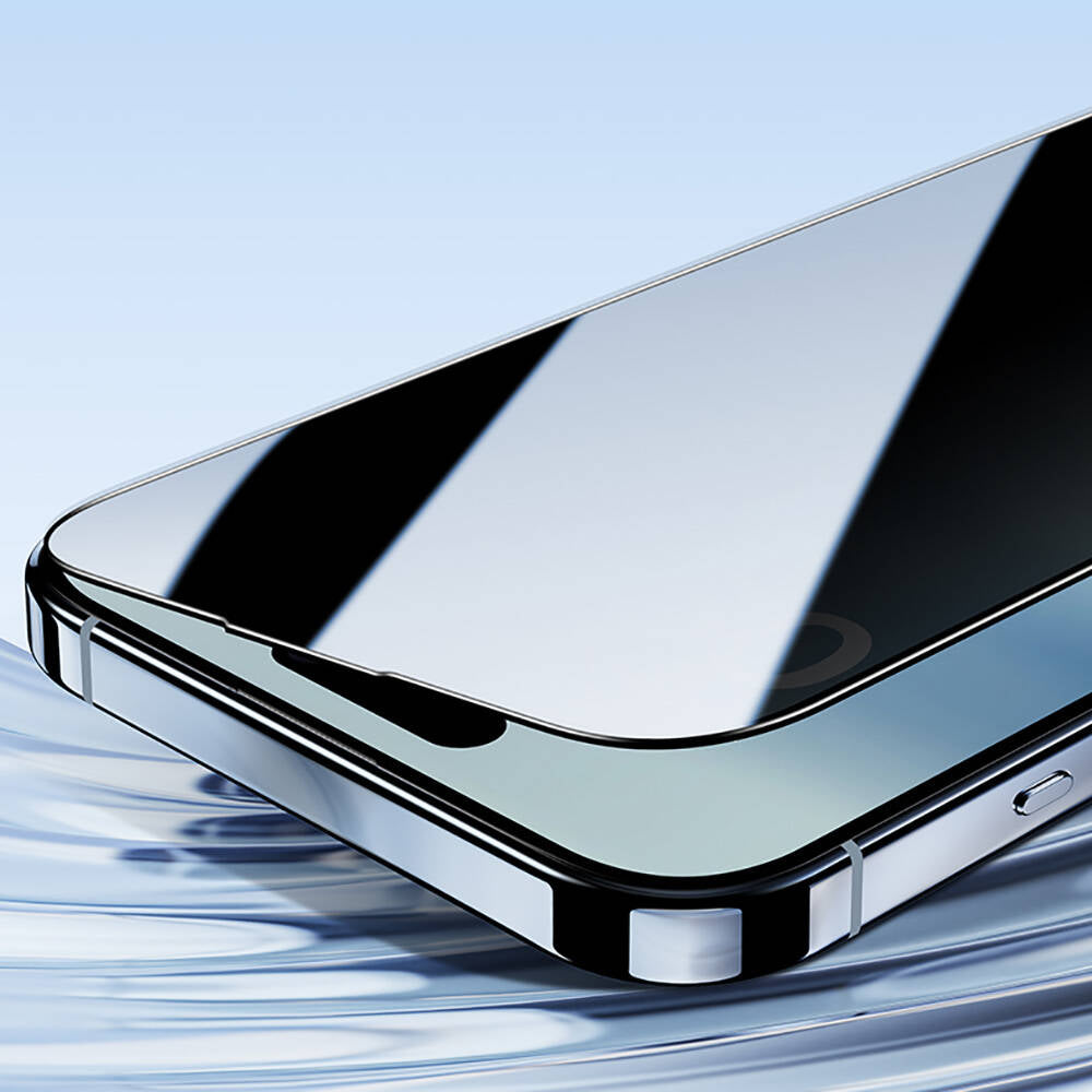 iPhone 16 Pro Max Benks Ultra Shield 0.3mm Privacy Ekran Koruyucu + Kolay Uygulama Aparatlı Siyah