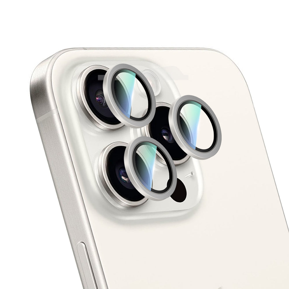 Apple iPhone 16 Pro Max CaseWorld Alloy Serisi Oleofobik Anti Reflective Kamera Lens Koruyucu Gold