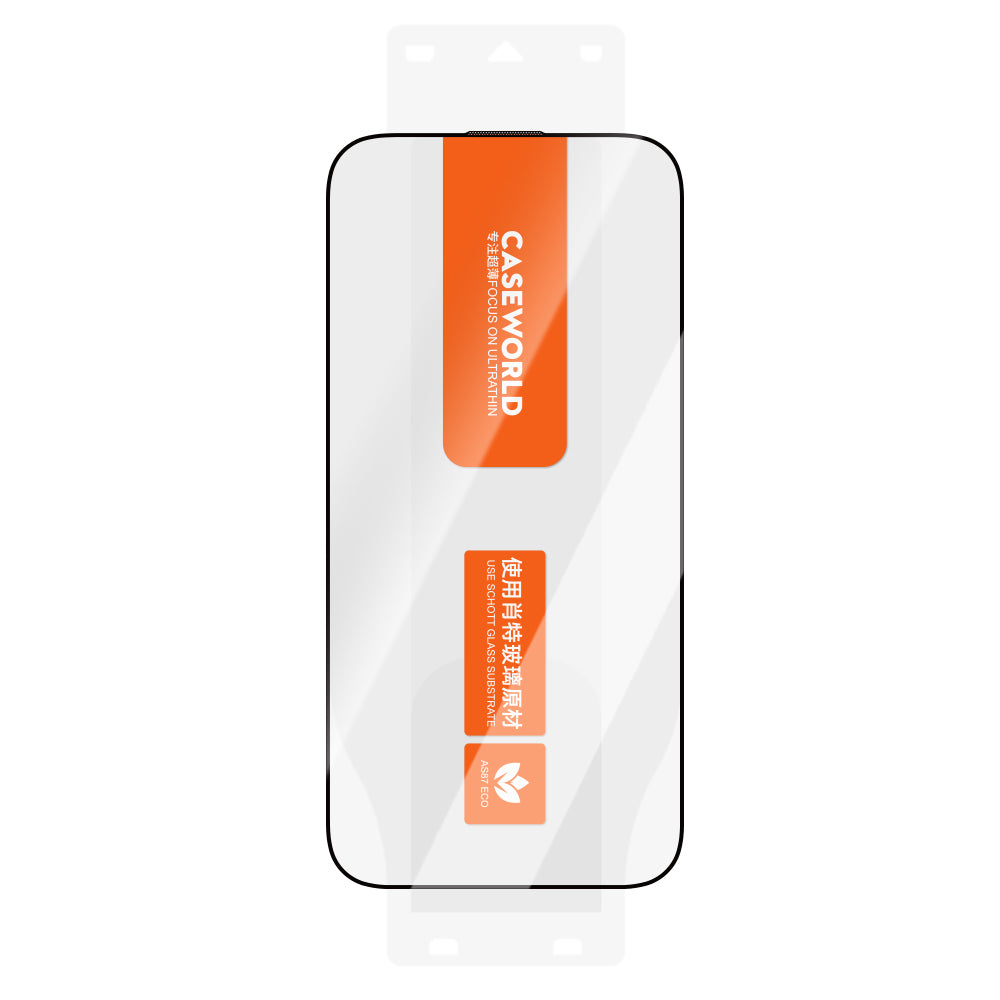 CASEWORLD iPhone Ultra-Thin Serisi TMQ HD 0.15mm Schott Cam Temperli Ekran Koruyucu
