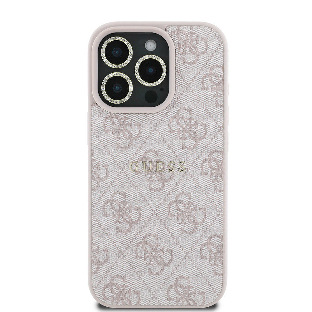 Apple iPhone 16 Pro Max Guess Orjinal Lisanslı Kılıf + Ekran Koruyucu + Lens Koruyucu 3in1 Aksesuar Seti Kahverengi