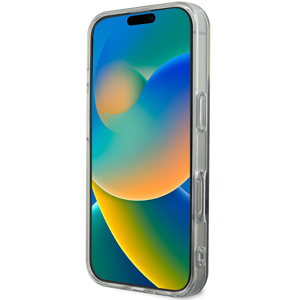 Apple iPhone 16 Pro Max Kılıf Guess Orjinal Lisanslı Magsafe Şarj Özellikli Yazı Logolu 4G Desenli Kapak Pembe