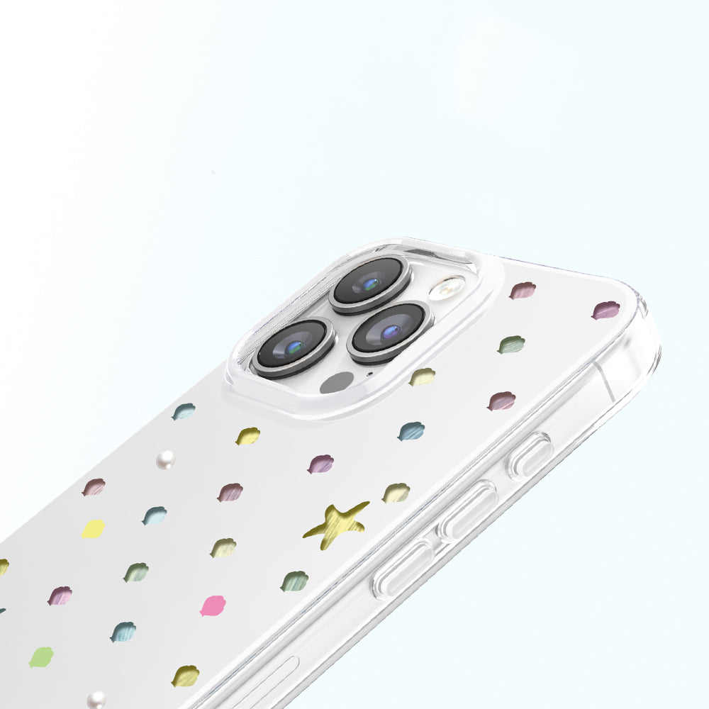 Apple iPhone 16 Pro Max Kılıf M-Safe Şarj Özellikli Zore Paris Axen Sert PC Kapak Beyaz