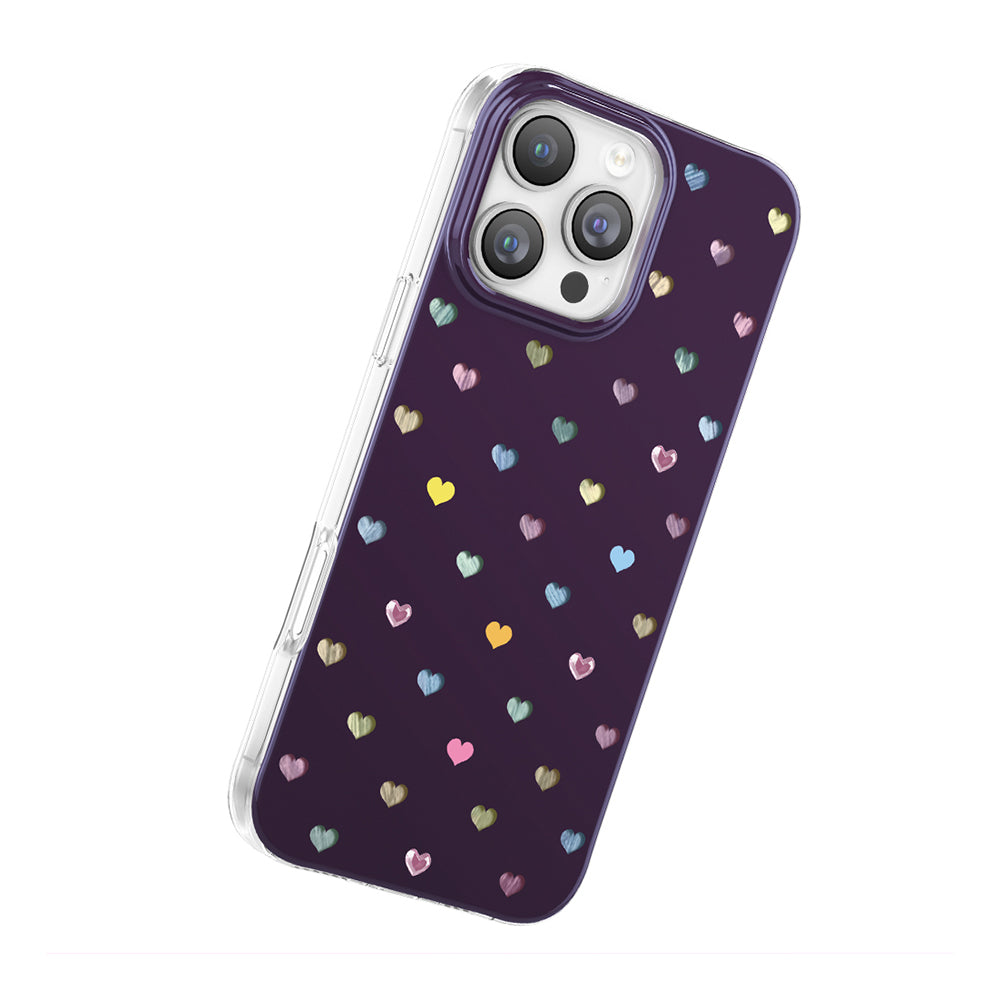 Apple iPhone 16 Pro Max Kılıf M-Safe Şarj Özellikli Zore Paris Axen Sert PC Kapak Mürdüm