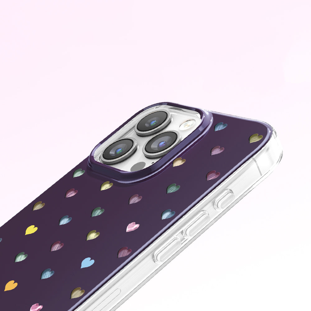 Apple iPhone 16 Pro Max Kılıf M-Safe Şarj Özellikli Zore Paris Axen Sert PC Kapak Mürdüm