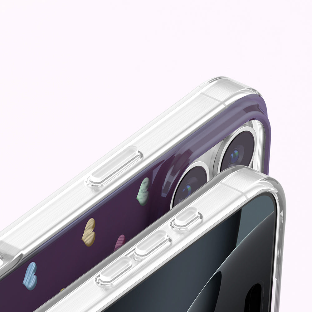 Apple iPhone 16 Pro Max Kılıf M-Safe Şarj Özellikli Zore Paris Axen Sert PC Kapak Mürdüm