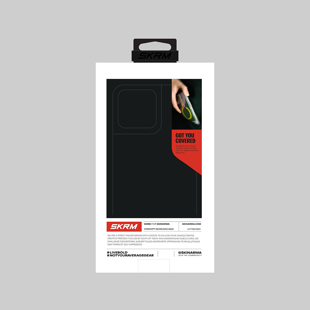 Apple iPhone 16 Pro Max Kılıf Magsafe Şarj Özellikli 360 Derece Dönebilen Standlı Skinarma Helix Kapak Siyah