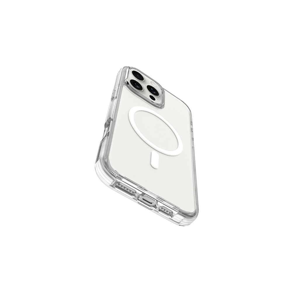 iPhone 16 Pro Max Kılıf Magsafe Şarj Özellikli Airbag Tasarımlı Raptic Clear Serisi Şeffaf Kılıf Siyah