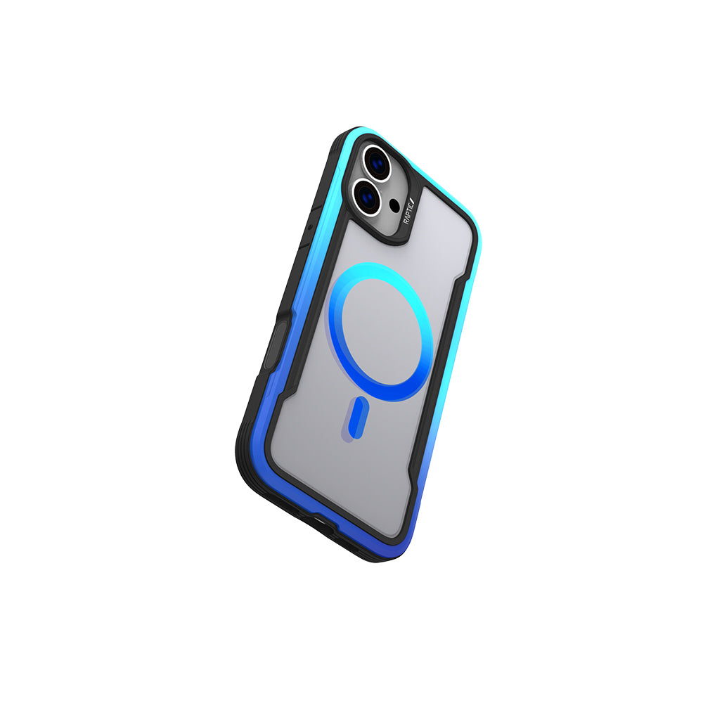 iPhone 16 Pro Max Kılıf Magsafe Şarj Özellikli Airbagli Raptic Shield 2.0 Serisi Şeffaf Arka Yüzey Kılıf Siyah