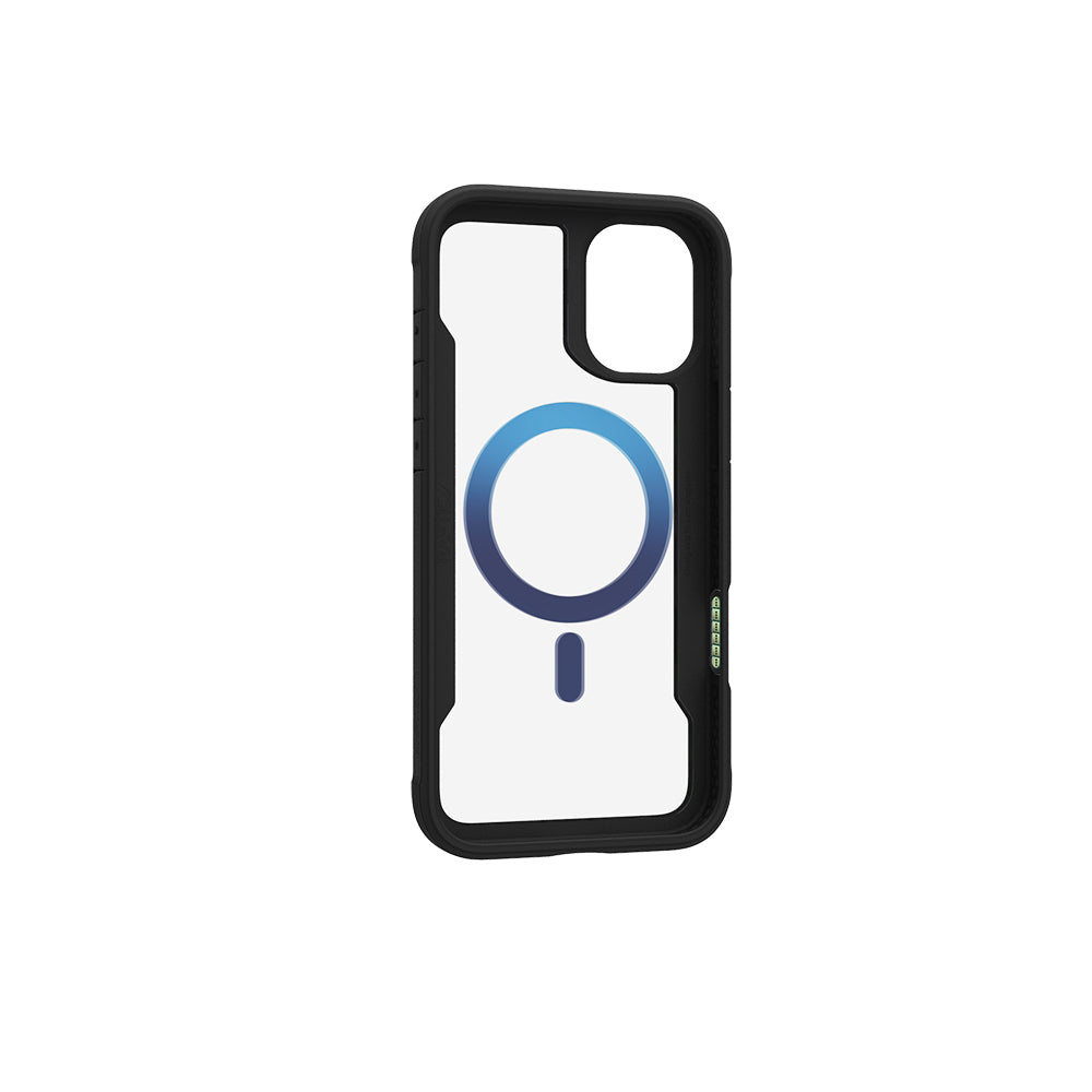 iPhone 16 Pro Max Kılıf Magsafe Şarj Özellikli Airbagli Raptic Shield 2.0 Serisi Şeffaf Arka Yüzey Kılıf Turkuaz