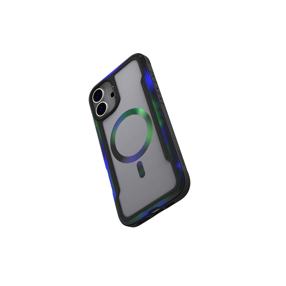 iPhone 16 Pro Max Kılıf Magsafe Şarj Özellikli Airbagli Raptic Shield 2.0 Serisi Şeffaf Arka Yüzey Kılıf Turkuaz